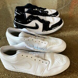2 Pairs of Jordan 1 Lows - Size 12  - No Laces